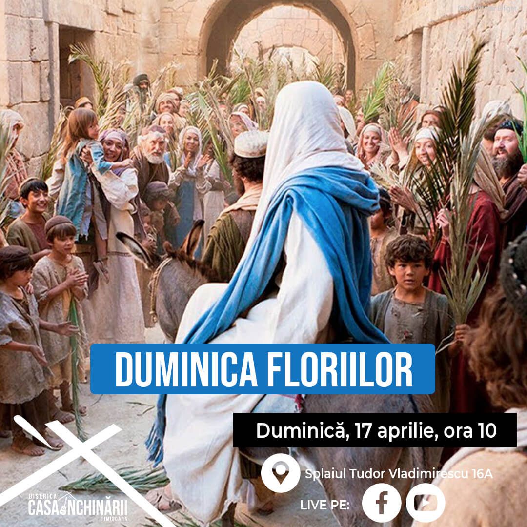 Duminica viitoare te așteptăm la un mesaj special de Florii